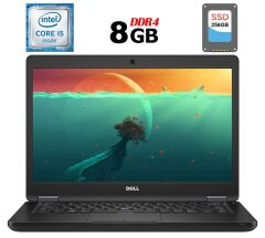 Ноутбук Б-класс Dell Latitude 5480 / 14" (1920x1080) IPS / Intel Core i5-6440HQ (4 ядра по 2.6 - 3.5 GHz) / 8 GB DDR4 / 256 GB SSD / Intel HD Graphics 530 / WebCam / USB 3.1 / HDMI / Windows 10 лицензия