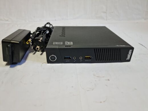 Неттоп Lenovo ThinkCentre M83 Tiny USFF / Intel Core i5-4570T (2 (4) ядра по 2.9 - 3.6 GHz) / 4 GB DDR3 / 256 GB SSD / Intel HD Graphics 4600