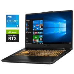 Игровой ноутбук Б-класс Asus TUF Gaming F17 FX706HCB / 17.3" (1920x1080) IPS / Intel Core i5-11400H (6 (12) ядер по 2.2 - 4.5 GHz) / 16 GB DDR4 / 512 GB SSD NVMe / nVidia GeForce RTX 3050, 4 GB GDDR6, 128-bit / WebCam