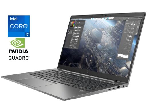 Мобільна рабоча станція Б-клас HP ZBook Firefly 14 G8 / 14" (1920x1080) IPS / Intel Core i7-1165G7 (4 (8) ядра по 2.8 - 4.7 GHz) / 32 GB DDR4 / 512 GB SSD NVMe / nVidia Quadro T500, 4 GB GDDR6, 64-bit / WebCam / Win 10 Pro