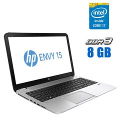 Ноутбук HP ENVY 15t-j000 / 15.6" (1366x768) TN / Intel Core i7-4700MQ (4 (8) ядра по 2.4 - 3.4 GHz) / 8 GB DDR3 / 120 GB SSD / Intel HD Graphics 4600 / WebCam