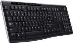 Бездротова клавіатура Logitech K270 Wireless / повнорозмірна / чорна