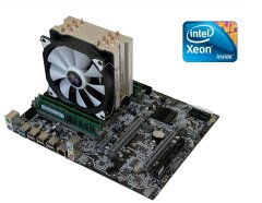 Комплект: Материнская плата X79-2.4F + Intel Xeon E5-1650 v2 (6 (12) ядер по 3.5 - 3.9 GHz) + 16 GB DDR3 + Кулер SNOWMAN M-T6