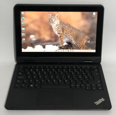 Нетбук-трансформер Б-клас Lenovo ThinkPad Yoga 11e G5 / 11.6" (1366x768) IPS Touch / Intel Celeron N4100 (4 ядра по 1.1 - 2.4 GHz) / 8 GB DDR4 / 128 GB SSD / Intel UHD Graphics 600 / WebCam / Win 11 Pro Нетбук-трансформер Б-клас Lenovo ThinkPad Yoga 11e G5 / 11.6" (1366x768) IPS Touch / Intel Celeron N4100 (4 ядра по 1.1 - 2.4 GHz) / 8 GB DDR4 / 128 GB SSD / Intel UHD Graphics 600 / WebCam / Win 11 Pro