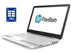Ноутбук HP Pavilion 15-au076sa / 15.6" (1366x768) TN / Intel Pentium 4405U (2 (4) ядра по 2.1 GHz) / 8 GB DDR4 / 256 GB SSD / Intel UHD Graphics 510 / WebCam / Win 10 Home