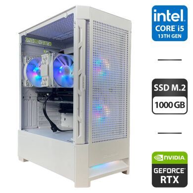 Збірка під замовлення: новий ігровий Cougar Airface RGB Tower / Intel Core i5-13400F (6 (12) ядер по 2.5 - 4.6 GHz) / 32 GB DDR4 / 1000 GB SSD M.2 / nVidia GeForce RTX 4060 Ti, 8 GB GDDR6, 128-bit / HDMI / 650W