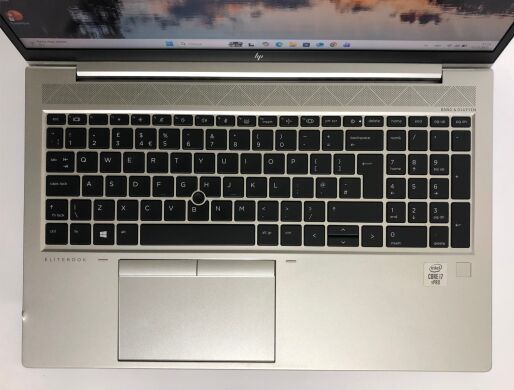 Игровой ультрабук Б-класс HP EliteBook 850 G7 / 15.6" (1920x1080) IPS / Intel Core i7-10610U (4 (8) ядра по 1.8 - 4.9 GHz) / 16 GB DDR4 / 256 GB SSD NVMe / nVidia GeForce MX250, 2 GB GDDR5, 64-bit / WebCam / Win 11 Pro