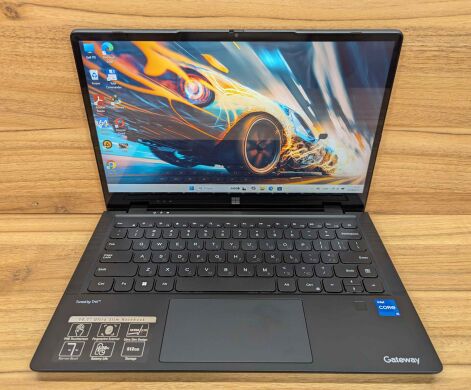 Ноутбук Gateway GWTC51427-BK / 14" (1920x1080) IPS / Intel Core i5-1235U (10 (12) ядер по 3.3 - 4.4 GHz) / 8 GB DDR4 / 240 GB SSD / Intel Iris Xe Graphics / WebCam / TouchID / Windows 11 Ноутбук Gateway GWTC51427-BK / 14" (1920x1080) IPS / Intel Core i5-1235U (10 (12) ядер по 3.3 - 4.4 GHz) / 8 GB DDR4 / 240 GB SSD / Intel Iris Xe Graphics / WebCam / TouchID / Windows 11