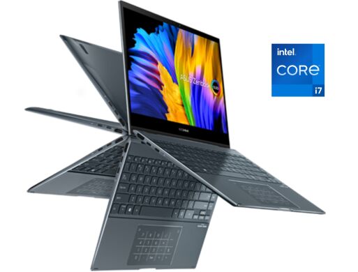 Ультрабук-трансформер Asus ZenBook Flip UX363EA / 13.3" (1920x1080) IPS Touch / Intel Core i7-1165G7 (4 (8) ядра по 2.8 - 4.7 GHz) / 16 GB DDR4 / 1000 GB SSD / Intel Iris Xe Graphics / WebCam / Win 11 Home