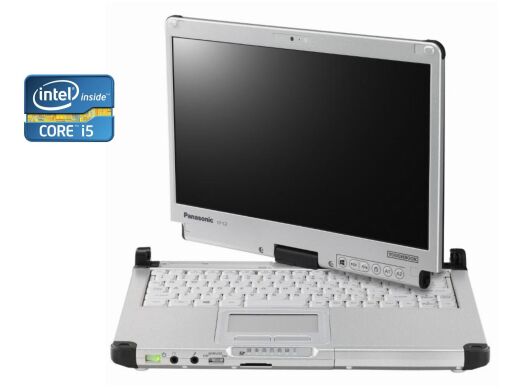 Защищенный ноутбук-трансформер Panasonic Toughbook CF-C2 / 12.5" (1366x768) TN / Intel Core i5-3210M (2 (4) ядра по 2.5 - 3.1 GHz) / 8 GB DDR3 / 480 GB SSD / Intel HD Graphics 4000 / WebCam / Win 10 Pro