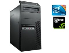 Ігровий ПК Б-клас Lenovo ThinkCentre M82 Tower / Intel Xeon E3-1245 (4 (8) ядра по 3.3 - 3.7 GHz) / 16 GB DDR3 / 240 GB SSD + 640 GB HDD / nVidia GeForce GTX 1050, 2 GB GDDR5, 128-bit