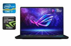 Игровой ноутбук Asus ROG Zephyrus M16 GU603ZM / 16" (1920x1080) IPS / Intel Core i7-12700H (14 (20) ядер по 3.5 - 4.7 GHz) / 16 GB DDR5 / 1000 GB SSD / nVidia GeForce RTX 3060, 6 GB GDDR6, 192-bit / WebCam / Windows 10