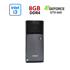 Игровой ПК Asus M32CD-AS31 / Intel Core i5-6400 (4 ядра по 2.7 - 3.3 GHz) / 8 GB DDR4 / 256 GB SSD / nVidia GeForce GTX 660, 2 GB GDDR5, 192-bit / Wi-Fi / Win 10 Lic