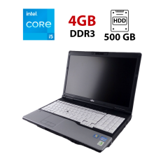 Ноутбук Fujitsu LifeBook E782 / 15.6" (1366x768) TN / Intel Core i5-3210M (2 (4) ядра по 2.5 - 3.1 GHz) / 4 GB DDR3 / 500 GB HDD / Intel HD Graphics 4000 / NoWebCam / Без Акб