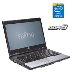 Ноутбук Fujitsu Lifebook S752 / 14" (1366x768) TN / Intel Core i5-3340M (2 (4) ядра по 2.7 - 3.4 GHz) / 4 GB DDR3 / 120 GB SSD / Intel HD Graphics 4000 / WebCam