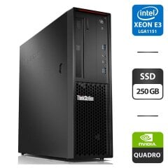 Рабочая станция Lenovo ThinkStation P320 SFF / Intel Xeon E3-1245 v6 (4 (8) ядра по 3.7 - 4.1 GHz) / 32 GB DDR4 / 250 GB SSD / nVidia Quadro K1200, 4 GB GDDR5, 128-bit