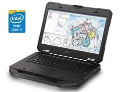 Захищений ноутбук Dell Latitude 5414 Rugged / 14" (1366x768) TN / Intel Core i7-6600U (2 (4) ядра по 2.6 - 3.4 GHz) / 16 GB DDR4 / 500 GB SSD / Intel HD Graphics 520 / WebCam