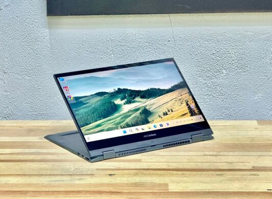Ультрабук-трансформер Asus ZenBook Flip UX363EA / 13.3" (1920x1080) IPS Touch / Intel Core i7-1165G7 (4 (8) ядра по 2.8 - 4.7 GHz) / 16 GB DDR4 / 1000 GB SSD / Intel Iris Xe Graphics / WebCam / Win 11 Home