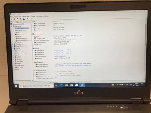 Ноутбук Fujitsu LifeBook U748 / 14" (1920x1080) IPS / Intel Core i5-7200U (2 (4) ядра по 2.5 - 3.1 GHz) / 12 GB DDR4 / 256 GB SSD / Intel HD Graphics 620 / WebCam Ноутбук Fujitsu LifeBook U748 / 14" (1920x1080) IPS / Intel Core i5-7200U (2 (4) ядра по 2.5 - 3.1 GHz) / 12 GB DDR4 / 256 GB SSD / Intel HD Graphics 620 / WebCam