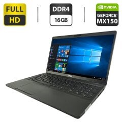 Ультрабук Dell Latitude 5501 / 15.6" (1920x1080) IPS / Intel Core i7-9850H (6 (12) ядер по 2.6 - 4.6 GHz) / 16 GB DDR4 / 240 GB SSD / nVidia GeForce MX150, 2 GB GDDR5, 64-bit / WebCam