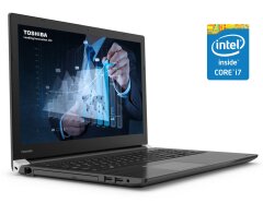 Ноутбук Toshiba Tecra A50-C / 15.6" (1920x1080) IPS / Intel Core i7-6500U (2 (4) ядра по 2.5 - 3.1 GHz) / 8 GB DDR3 / 128 GB SSD / Intel HD Graphics 520 / WebCam / DVD-ROM / Win 10 Pro