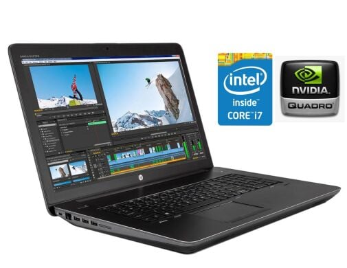 Мобільна робочая станція HP ZBook 17 G3 / 17.3" (1920x1080) IPS / Intel Core i7-6820HQ (4 (8) ядра по 2.7 - 3.6 GHz) / 16 GB DDR4 / 512 GB SSD / nVidia Quadro M4000M, 4 GB GDDR5, 256-bit / WebCam