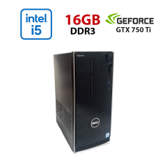 Игровой ПК Dell Inspirion 3650 / Intel Core i5-6500 (4 ядра 3.2 - 3.6 GHz) / 16 GB DDR3 / 512 GB SSD / nVidia GeForce GTX 750 Ti, 2GB GDDR5, 128-bit / Wi-Fi+Bluetooth / DVD / Win 10 Home Lic
