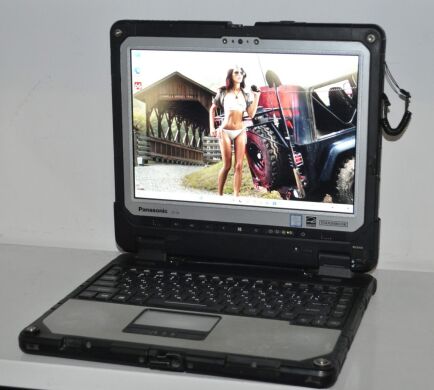 Защищенный нетбук-трансформер Б-класс Panasonic Toughbook CF-33 MK2 / 12" (2160x1440) IPS Touch / Intel Core i5-7300U (2 (4) ядра по 2.6 - 3.5 GHz) / 8 GB DDR4 / 256 GB SSD / Intel HD Graphics 620 / WebCam / GPS / Windows 11 Pro + Стилус