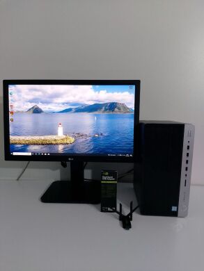 Комплект ПК: HP 600 G4 Tower / Intel Core i5-8400 (6 ядер по 2.8 - 4.0 GHz) / 16 GB DDR4 / 250 GB SSD M.2 + 512 GB SSD + 500 GB HDD / nVidia GeForce GTX 1050 Ti, 4 GB GDDR5, 128-bit + Монітор LG 24MB37PM-B / 24" (1920x1080) IPS + Wi-Fi USB, HDMI, живлення