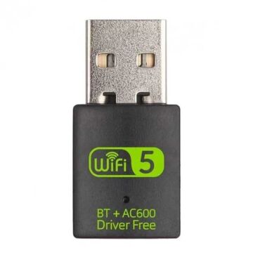 Новый WIFI (2.4/5 GHz) + BLUETOOTH (v.5.0) USB-адаптер (двухдиапазонный; 802.11 b/g/n/ac; до 433 Мбит/с; Windows+Mac OS)