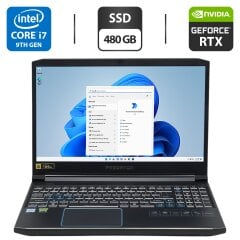Ігровий ноутбук Б-клас Acer Predator Helios 300 PH315-52-72EV / 15.6" (1920x1080) IPS / Intel Core i7-9750H (6 (12) ядер по 2.6 - 4.5 GHz) / 16 GB DDR4 / 480 GB SSD / nVidia GeForce RTX 2060, 6 GB GDDR6, 192-bit / WebCam