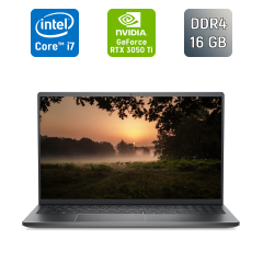 Ігровий ноутбук Б-клас Dell Vostro 15 7510 / 15.6" (1920x1080) IPS / Intel Core i7-11800H (8 (16) ядер по 2.3 - 4.6 GHz) / 16 GB DDR4 / 512 GB SSD / nVidia GeForce RTX 3050 Ti, 4 GB GDDR6, 128-bit / WebCam / Fingerprint / Windows 11