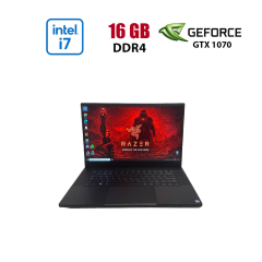 Ігровий ноутбук Б-клас Razer Blade 15 RZ09-02386 / 15.6" (1920x1080) IPS / Intel Core i7-8750H (6 (12) ядер по 2.2 - 4.1 GHz) / 16 GB DDR4 / 512 GB SSD / nVidia GeForce GTX 1070 Max-Q, 8 GB GDDR5, 256-bit / NoWebCam