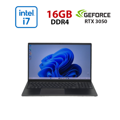 Игровой ультрабук Б-класс Dell Vostro 15 7510 / 15.6" (1920x1080) IPS / Intel Core i7-11800H (8 (16) ядер по 2.3 - 4.6 GHz) / 16 GB DDR4 / 480 GB SSD / nVidia GeForce RTX 3050, 4 GB GDDR6, 128-bit / WebCam
