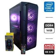 Компьютер 1stPlayer FireBase XF Tower / Intel Core i5-6600 (4 ядра по 3.3 - 3.9 GHz) / 16 GB DDR4 / 1000 GB SSD / AMD Radeon RX 570, 8 GB GDDR5, 256-bit / 430W