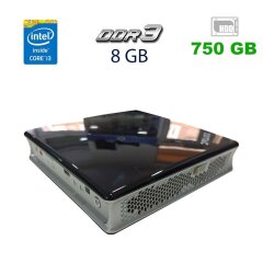 Компьютер Zotac ZBOX-ID88 Mini PC / Intel Core i3-3220T (2 (4) ядра по 2.8 GHz) / 8 GB DDR3 / 750 GB HDD / USB 3.0 / HDMI / Wi-Fi