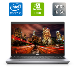 Мобільна робоча станція Б-клас Dell Precision 3561 / 15.6" (1920x1080) IPS / Intel Core i5-11500H (6 (12) ядер по 2.4 - 4.6 GHz) / 16 GB DDR4 / 512 GB SSD / nVidia T600, 4 GB GDDR6, 128-bit / WebCam / HDMI