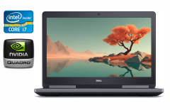 Мобільна робоча станція Б-клас Dell Precision 7720 / 17.3" (1920x1080) IPS / Intel Core i7-6820HQ (4 (8) ядра по 2.7 - 3.6 GHz) / 32 GB DDR4 / 1000 GB SSD / nVidia Quadro P3000, 6 GB GDDR5, 192-bit / WebCam / Windows 10