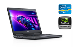 Мобильная рабочая станция Dell Precision 7520 / 15.6" (1920x1080) IPS / Intel Core i7-6920HQ (4 (8) ядра по 2.9 - 3.8 GHz) / 16 GB DDR4 / 128 GB SSD + 1000 GB HDD / nVidia Quadro M2200, 4 GB GDDR5, 128-bit / WebCam / HDMI