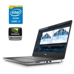 Мобільна робоча станція Dell Precision 7560 / 15.6" (1920x1080) IPS / Intel Core i7-11850H (8 (16) ядер по 2.5 - 4.8 GHz) / 32 GB DDR4 / 1000 GB SSD M.2 / nVidia Quadro T1200, 4 GB GDDR6, 128-bit / WebCam 