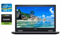Мобільна робоча станція Dell Precision 7730 / 17.3" (1920x1080) IPS / Intel Core i7-8850H (6 (12) ядра по 2.6 - 4.3 GHz) / 32 GB DDR4 / 512 GB SSD / nVidia Quadro P3200, 6 GB GDDR5, 192-bit / WebCam / HDMI / Windows 10