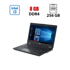 Нетбук Fujitsu Lifebook U729 / 12.5" (1920x1080) IPS / Intel Core i3-8130U (2 (4) ядра по 2.2 - 3.4 GHz) / 8 GB DDR4 / 256 GB SSD M.2 / Intel UHD Graphics 620 / WebCam