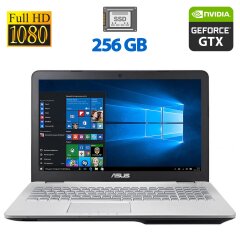 Ноутбук Asus N551JW / 15.6" (1920x1080) IPS / Intel Core i5-4200H (2 (4) ядра по 2.8 - 3.4 GHz) / 16 GB DDR3 / 256 GB SSD / nVidia GeForce GTX 850M, 4 GB GDDR3, 128-bit / WebCam / DVD-ROM / HDMI