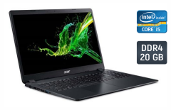 Ноутбук Б-класс Acer Aspire 3 N19C2 / 17.3" (1600x900) TN / Intel Core i5-1035G1 (4 (8) ядра по 1.0 - 3.6 GHz) / 20 GB DDR4 / 250 GB SSD / Intel UHD Graphics / WebCam / HDMI
