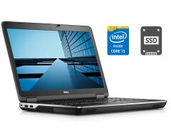 Ноутбук Б-класс Dell Latitude E6540 / 15.6" (1366x768) TN / Intel Core i5-4310M (2 (4) ядра по 2.7 - 3.4 GHz) / 4 GB DDR3 / 120 GB SSD / Intel HD Graphics 4600 / WebCam / DVD-ROM / HDMI