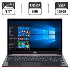 Ноутбук Б-класс Fujitsu LifeBook U772 / 14" (1366x768) TN / Intel Core i5-3437U (2 (4) ядра по 1.9 - 2.9 GHz) / 8 GB DDR3 / 128 GB SSD / Intel HD Graphics 4000 / WebCam / HDMI