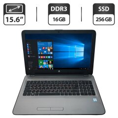 Ноутбук Б-класс HP 250 G5 / 15.6" (1366x768) TN / Intel Core i5-6200U (2 (4) ядра по 2.3 - 2.8 GHz) / 16 GB DDR3 / 256 GB SSD / Intel HD Graphics 520 / WebCam / DVD-ROM