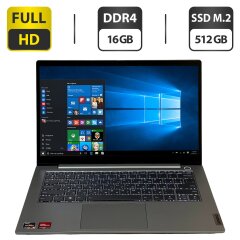 Ноутбук Б-класс Lenovo ThinkBook 14 G3 ACL / 14" (1920x1080) IPS / AMD Ryzen 5 5500U (6 (12) ядер по 2.1 - 4.0 GHz) / 16 GB DDR4 / 512 GB SSD M.2 / AMD Radeon Graphics / WebCam