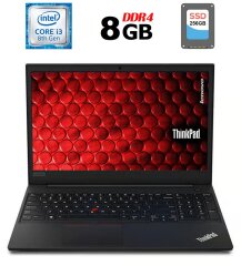 Ноутбук Б-клас Lenovo ThinkPad E590 / 15.6" (1366x768) TN / Intel Core i3-8145U (2 (4) ядра по 2.1 - 3.9 GHz) / 8 GB DDR4 / 256 GB SSD / Intel UHD Graphics 620 / WebCam / USB 3.1 / HDMI