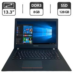 Ноутбук Б-клас Lenovo ThinkPad Edge E31-70 / 13.3'' (1366x768) TN / Intel Core i3-5005U (2 (4) ядра по 2.0 GHz) / 8 GB DDR3 / 128 GB SSD / Intel HD Graphics 5500 / WebCam / VGA